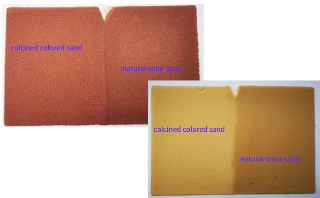 ทรายสีหมักที่อุณหภูมิสูง สําหรับการวาดภาพระบายสี 6
